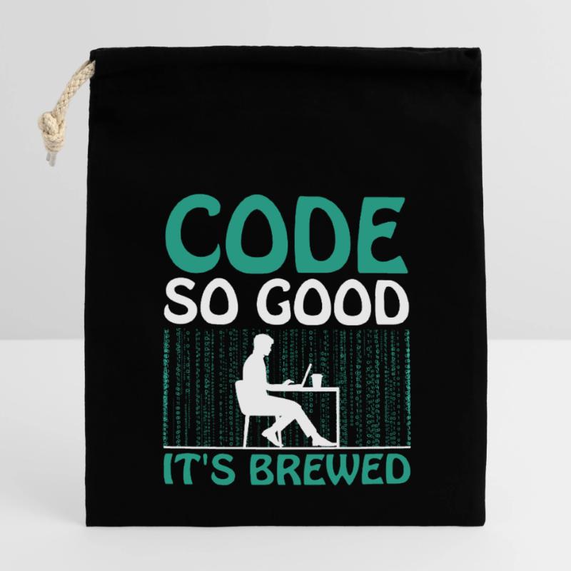 Kaffee-Codierung Programmierer Programmierer Entwickler Nerd Coff Verschließbarer Geschenkbeutel aus Baumwolle (14x20cm)