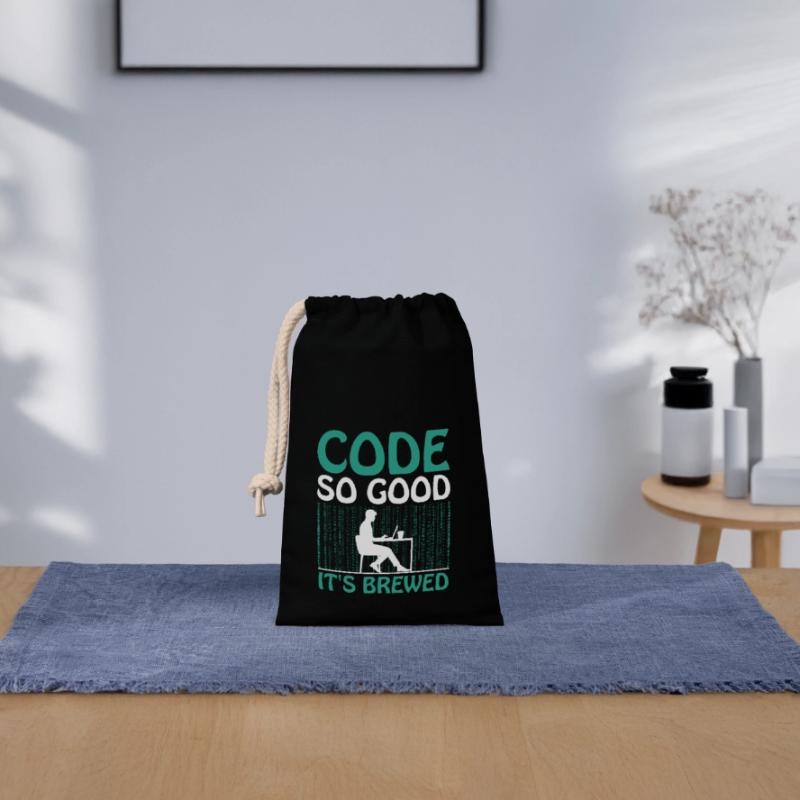 Kaffee-Codierung Programmierer Programmierer Entwickler Nerd Coff Verschließbarer Geschenkbeutel aus Baumwolle (14x20cm)