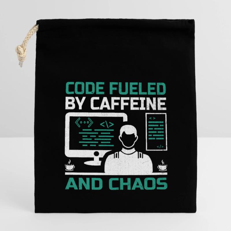 Kaffee-Codierung Programmierer Programmierer Entwickler Nerd Coff Verschließbarer Geschenkbeutel aus Baumwolle (14x20cm)