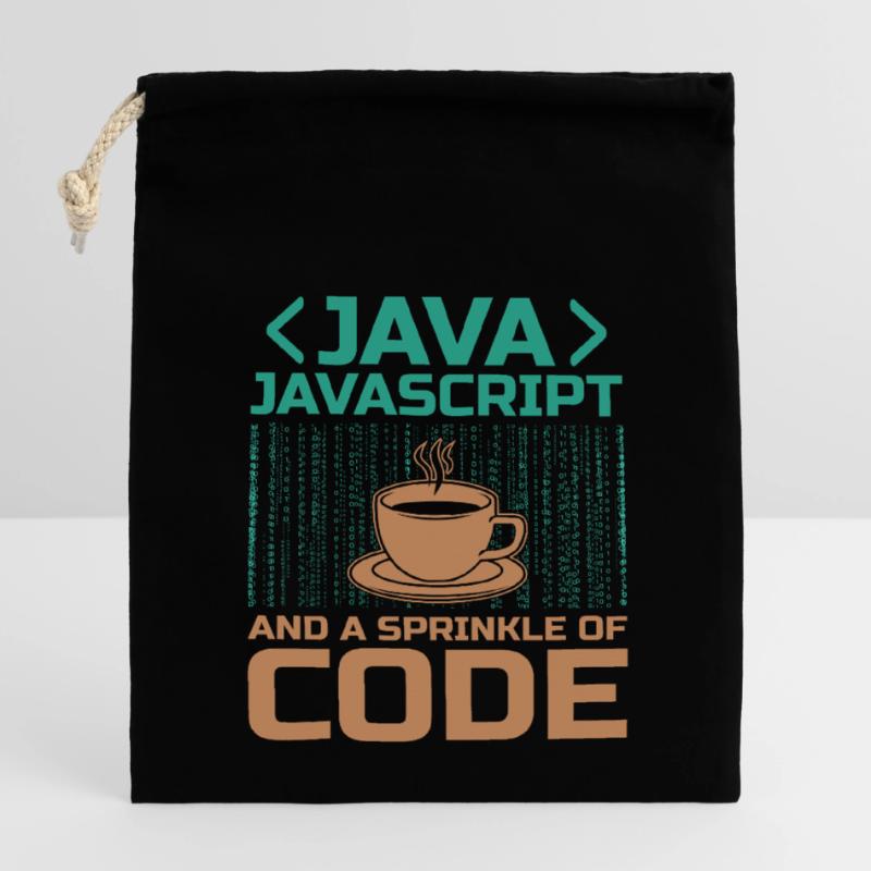 Kaffee-Codierung Programmierer Programmierer Entwickler Nerd Coff Verschließbarer Geschenkbeutel aus Baumwolle (14x20cm)