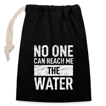 Denglish - Closable cotton gift bag (14x20cm) - black - Front