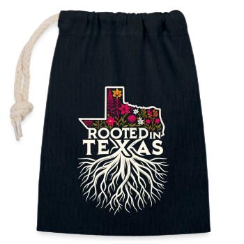 Texas Wildflowers Season Fields Flowers Texas - Closable cotton gift bag (14x20cm) - navy - Front