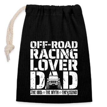 Off-Road Racing Lover Dad The Idol Off-Road Racer - Verschließbarer Geschenkbeutel aus Baumwolle (14x20cm) - Schwarz - Vorne
