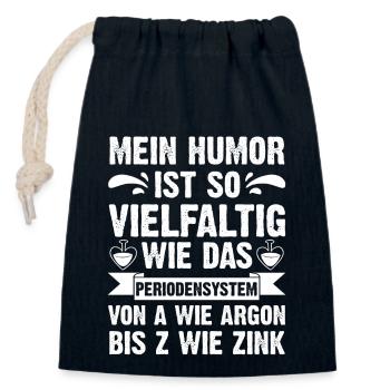 Chemiker Wissenschaft Physik Chemie - Verschließbarer Geschenkbeutel aus Baumwolle (14x20cm) - Navy - Vorne