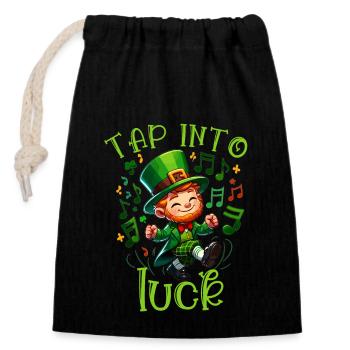 Irish Dancing Ireland Outfit Irish Music - Closable cotton gift bag (14x20cm) - black - Front