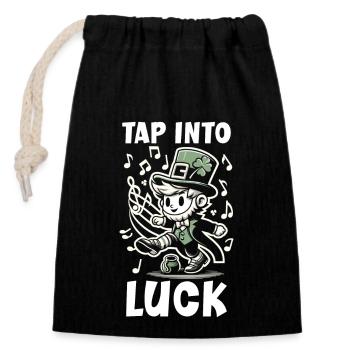 Irish Dancing Ireland Outfit Irish Music - Closable cotton gift bag (14x20cm) - black - Front