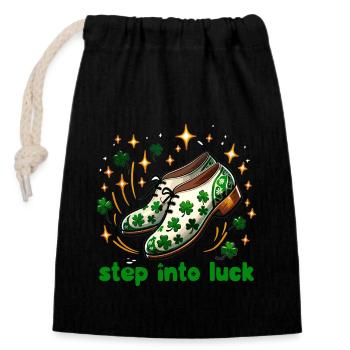 Irish Dancing Ireland Outfit Irish Music - Closable cotton gift bag (14x20cm) - black - Front