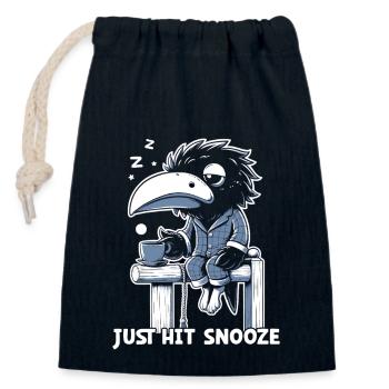 Edgar Allan Poe Fan, littérature classique, - Sac cadeau en coton avec cordon (14 x 20 cm) - bleu marine - Devant