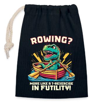Boating Dad Boat Captain Pontoon Sailor Cruising - Closable cotton gift bag (14x20cm) - navy - Front