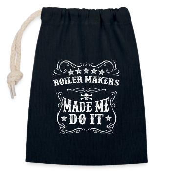 Les chaudronniers m’ont fait le faire cool alcool boire du plaisir - Sac cadeau en coton avec cordon (14 x 20 cm) - bleu marine - Devant