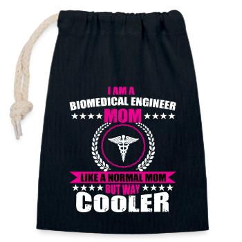 Resources for BBiomedical Engineering Students - Closable cotton gift bag (14x20cm) - navy - Front