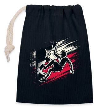 Poland Climber – Distressed Boulderer Climbing - Verschließbarer Geschenkbeutel aus Baumwolle (14x20cm) - Navy - Vorne