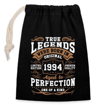 Legends Born in 1994 - Closable cotton gift bag (14x20cm) - black - Front