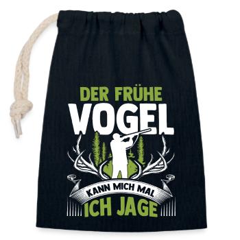 Hunting Hunting Deer Hunting Wild Boar Hunting Hunter - Closable cotton gift bag (14x20cm) - navy - Front