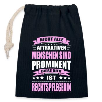 Nicht Alle Menschen Sind Prominent Rechtspflegerin - Verschließbarer Geschenkbeutel aus Baumwolle (14x20cm) - Navy - Vorne