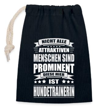 Nicht Alle Menschen Sind Prominent Hundetrainerin - Verschließbarer Geschenkbeutel aus Baumwolle (14x20cm) - Navy - Vorne