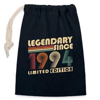 Legendary Since 1994 Vintage Birthday Gift - Closable cotton gift bag (14x20cm) - navy - Front