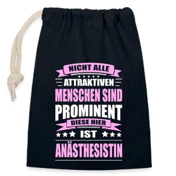 Nicht Alle Menschen Sind Prominent Anästhesistin - Verschließbarer Geschenkbeutel aus Baumwolle (14x20cm) - Navy - Vorne