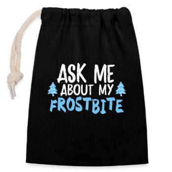 Aurora Aurora Tracker Alaska Wilderness - Closable cotton gift bag (14x20cm) - black - Front