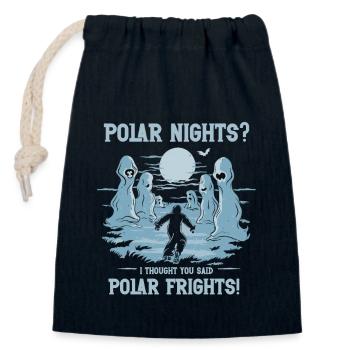 Aurora Aurora Tracker Alaska Wilderness - Closable cotton gift bag (14x20cm) - navy - Front