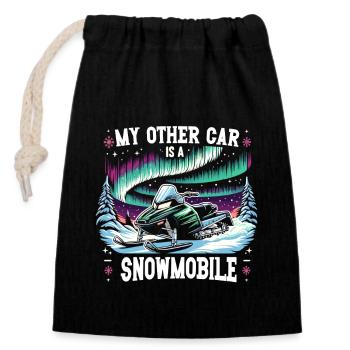 Aurora Aurora Tracker Alaska Wilderness - Closable cotton gift bag (14x20cm) - black - Front