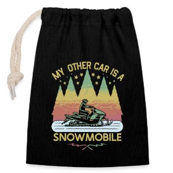 Aurora Aurora Tracker Alaska Wilderness - Closable cotton gift bag (14x20cm) - black - Front