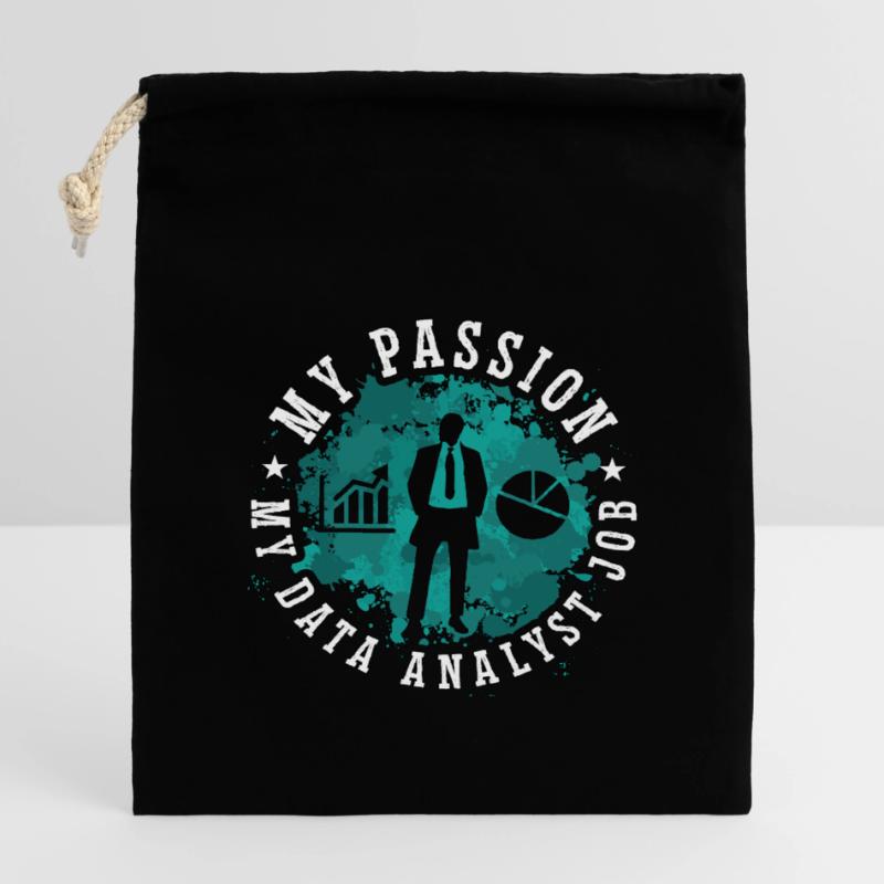 Data Analyst My Passion My Data Computer Science Verschließbarer Geschenkbeutel aus Baumwolle (14x20cm)