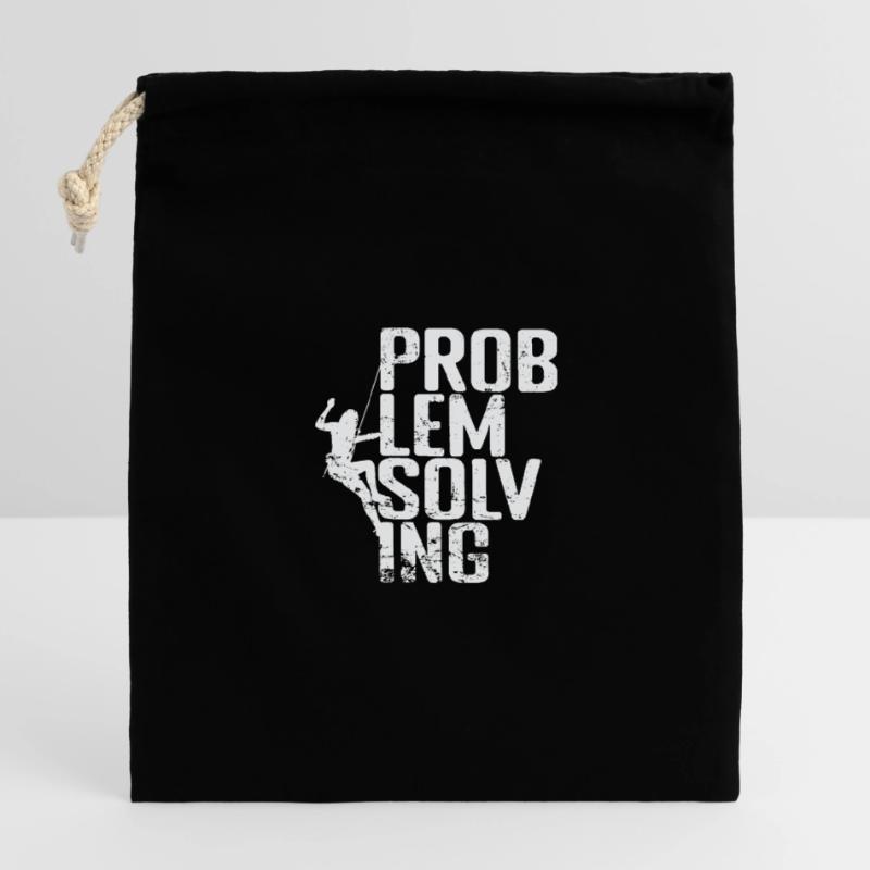 Problem Solving Bouldering Closable cotton gift bag (14x20cm)
