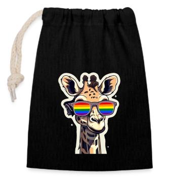 LGBTQ Pride Month - Verschließbarer Geschenkbeutel aus Baumwolle (14x20cm) - Schwarz - Vorne