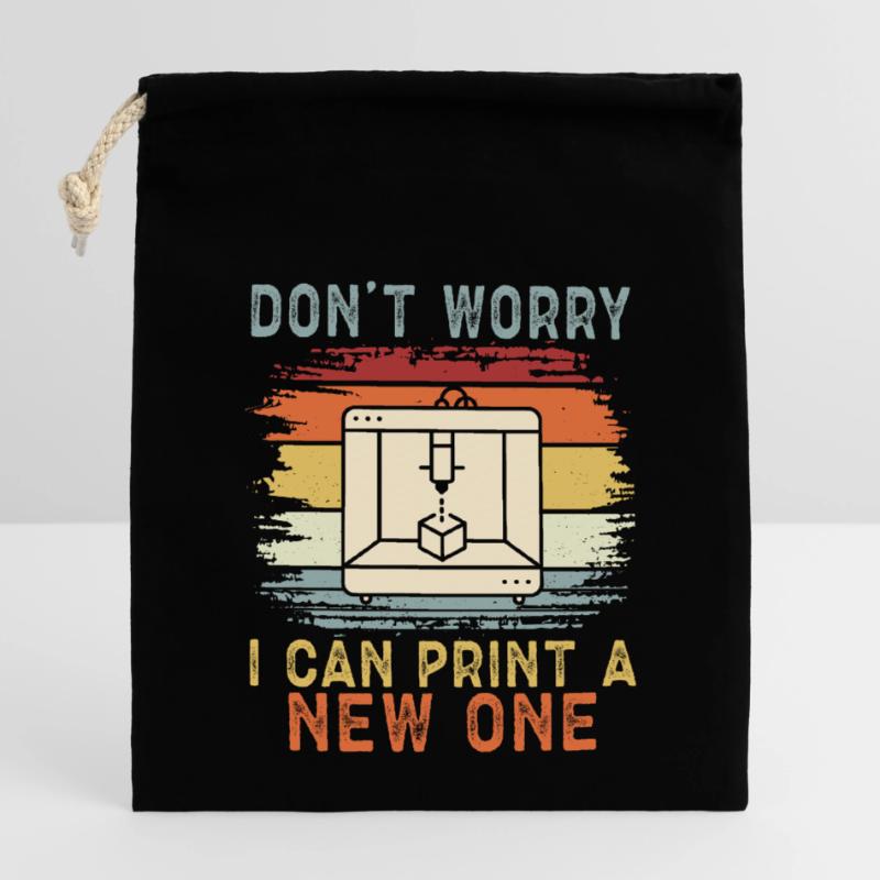 3D Printer 3D Printing Closable cotton gift bag (14x20cm)