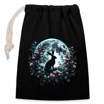 Ostara Eostre Equinox Witch Pagan Goddess Rituals - Closable cotton gift bag (14x20cm) - black - Front