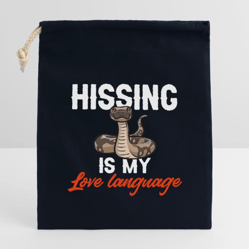 Ball Python Snake King Python Closable cotton gift bag (14x20cm)