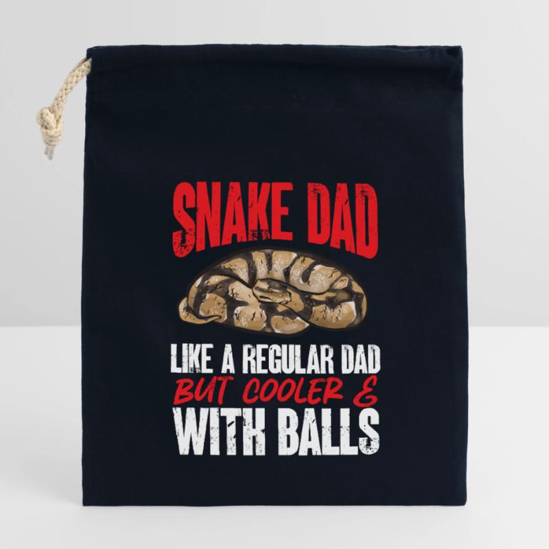 Ball Python Snake King Python Closable cotton gift bag (14x20cm)