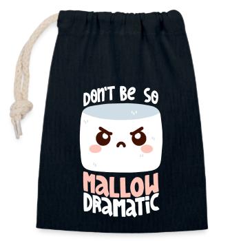 Melodramatic Marshmallow - Closable cotton gift bag (14x20cm) - navy - Front