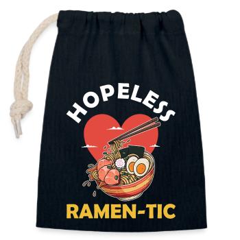 Ramen Nudel Suppe Japanische Küche - Verschließbarer Geschenkbeutel aus Baumwolle (14x20cm) - Navy - Vorne