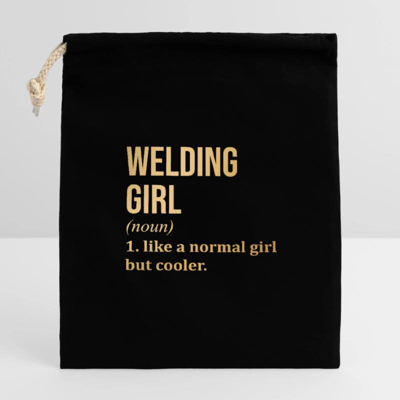 Welding Closable cotton gift bag (14x20cm)