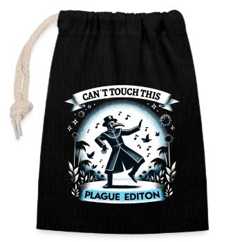 Renaissance Fairground Outfit Medieval - Closable cotton gift bag (14x20cm) - black - Front