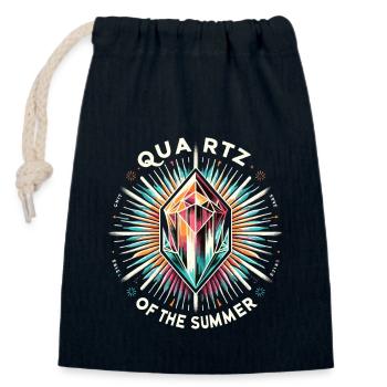 Geology Stone Hunt Agate Hunter Stone Collecting - Closable cotton gift bag (14x20cm) - navy - Front