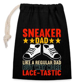 Sneakerhead Sneaker Collector - Closable cotton gift bag (14x20cm) - black - Front