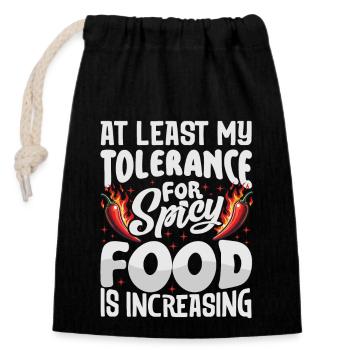 Spicy Chili Chef Foodie Culinary Expert Apparel - Verschließbarer Geschenkbeutel aus Baumwolle (14x20cm) - Schwarz - Vorne