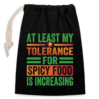 Spicy Chili Chef Foodie Culinary Expert Apparel - Verschließbarer Geschenkbeutel aus Baumwolle (14x20cm) - Schwarz - Vorne