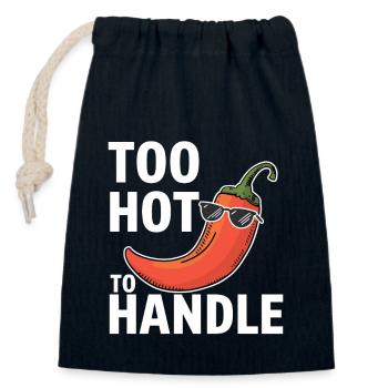 Liebhaber Scharfer Speisen, Chili Peppers Chef - Verschließbarer Geschenkbeutel aus Baumwolle (14x20cm) - Navy - Vorne