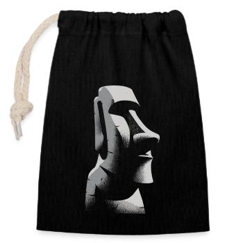 Pétroglyphe Art rupestre ancien Rock dessin indien - Sac cadeau en coton avec cordon (14 x 20 cm) - noir - Devant