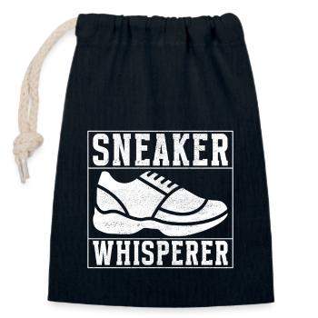 Sneakerhead Sneaker Collector - Closable cotton gift bag (14x20cm) - navy - Front