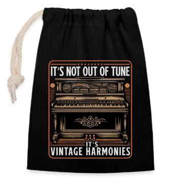 Orchestra piano musician piano teacher outfit - Closable cotton gift bag (14x20cm) - black - Front