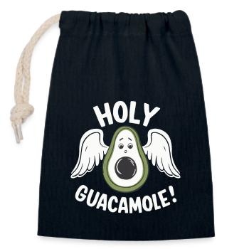 HOLY GUACAMOLE - Closable cotton gift bag (14x20cm) - navy - Front