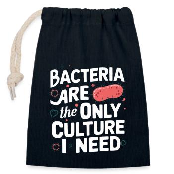 Microbiologist Microbiology Lab Staph Biology - Closable cotton gift bag (14x20cm) - navy - Front
