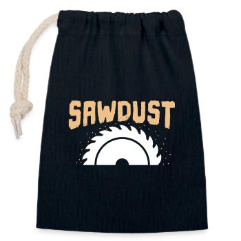 Sawdust Sawdust Men - Closable cotton gift bag (14x20cm) - navy - Front