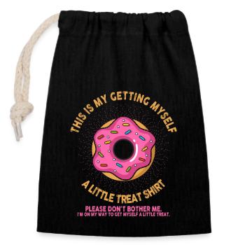 Creamy Sundae Dessert Don't Bother Me - Closable cotton gift bag (14x20cm) - black - Front