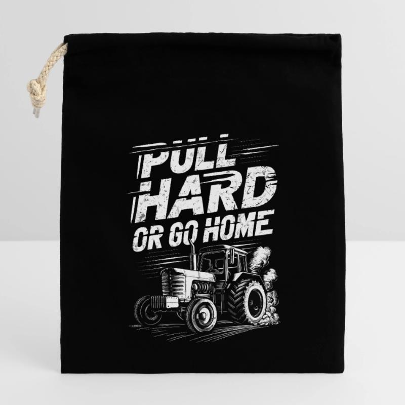 Tractor Pulling Tractor Pulling Tractor Power Farm Closable cotton gift bag (14x20cm)